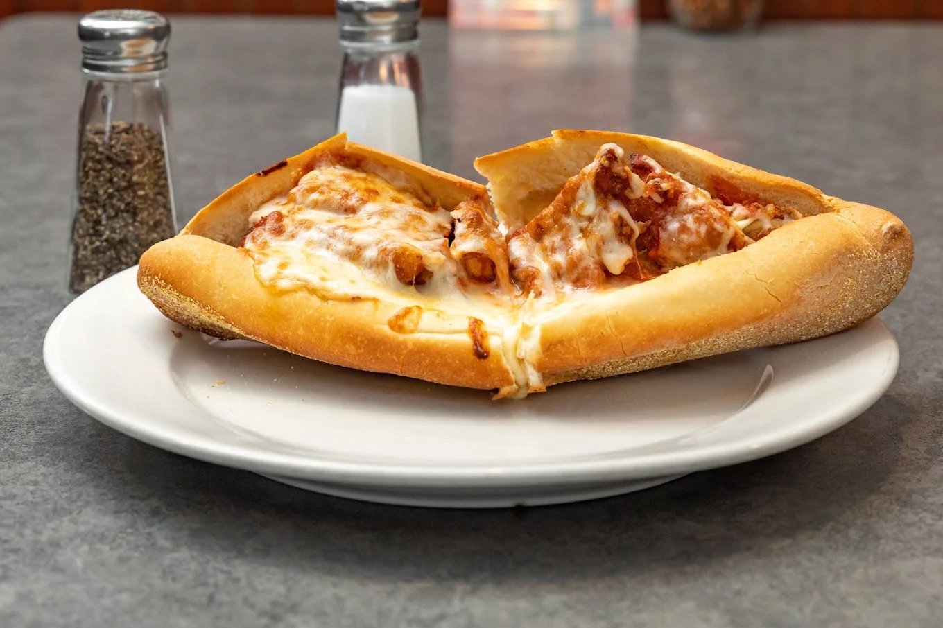 A calzone at Grand Apizza North in North Haven