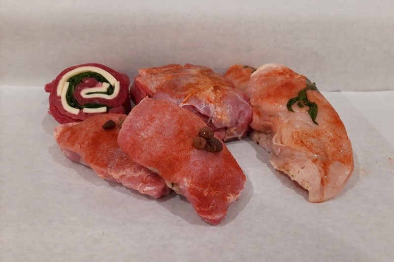 Ready-to-cook stuffed meats at Ferraro’s Market