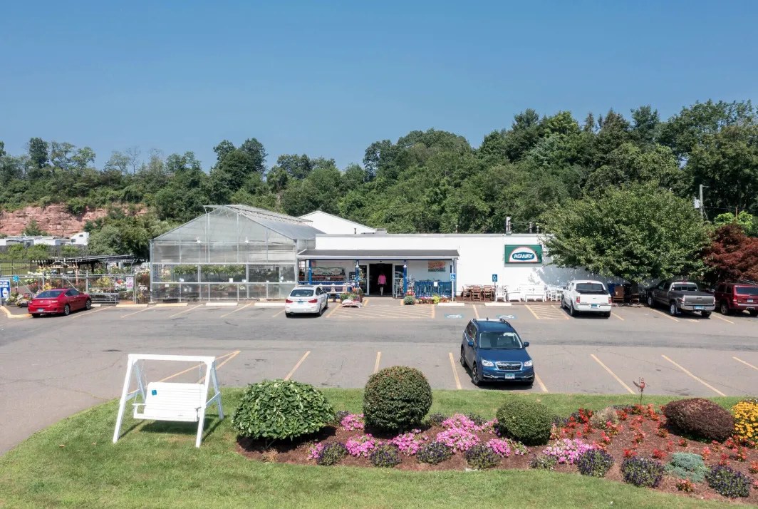 Former Agway building and greenhouse at 66 State St. in North Haven