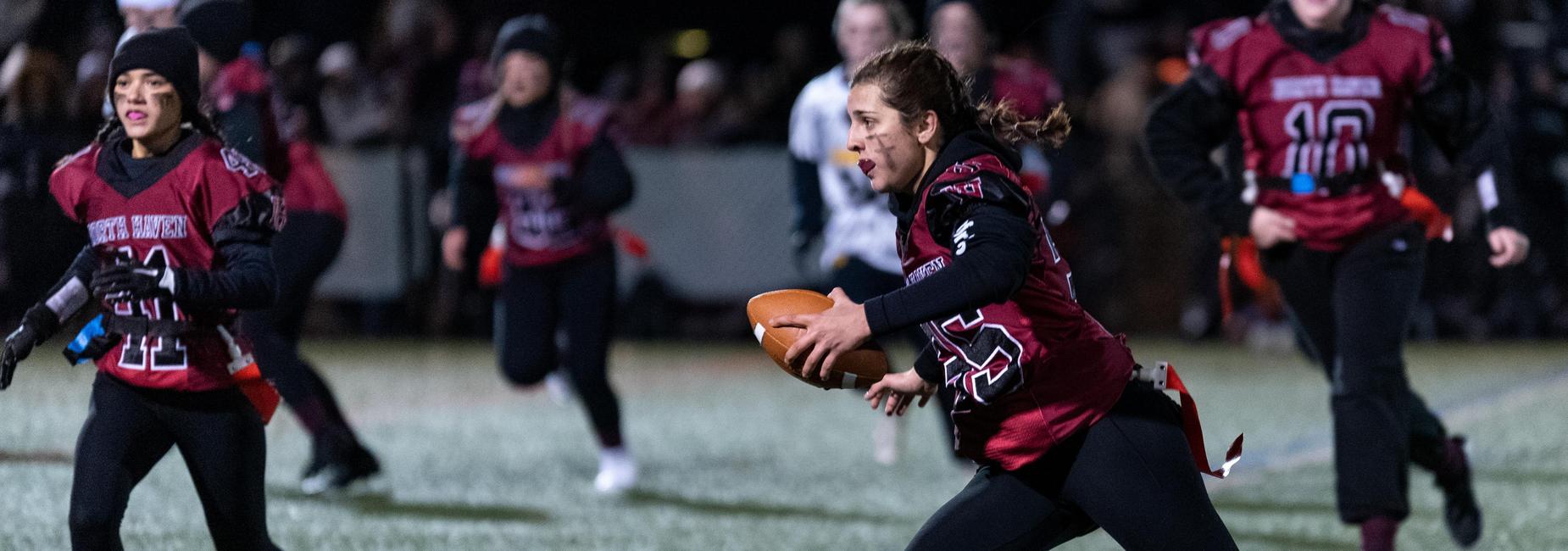 Hartline Runs for Four Touchdowns as North Haven Rolls Past Notre Dame-West Haven, 42-7