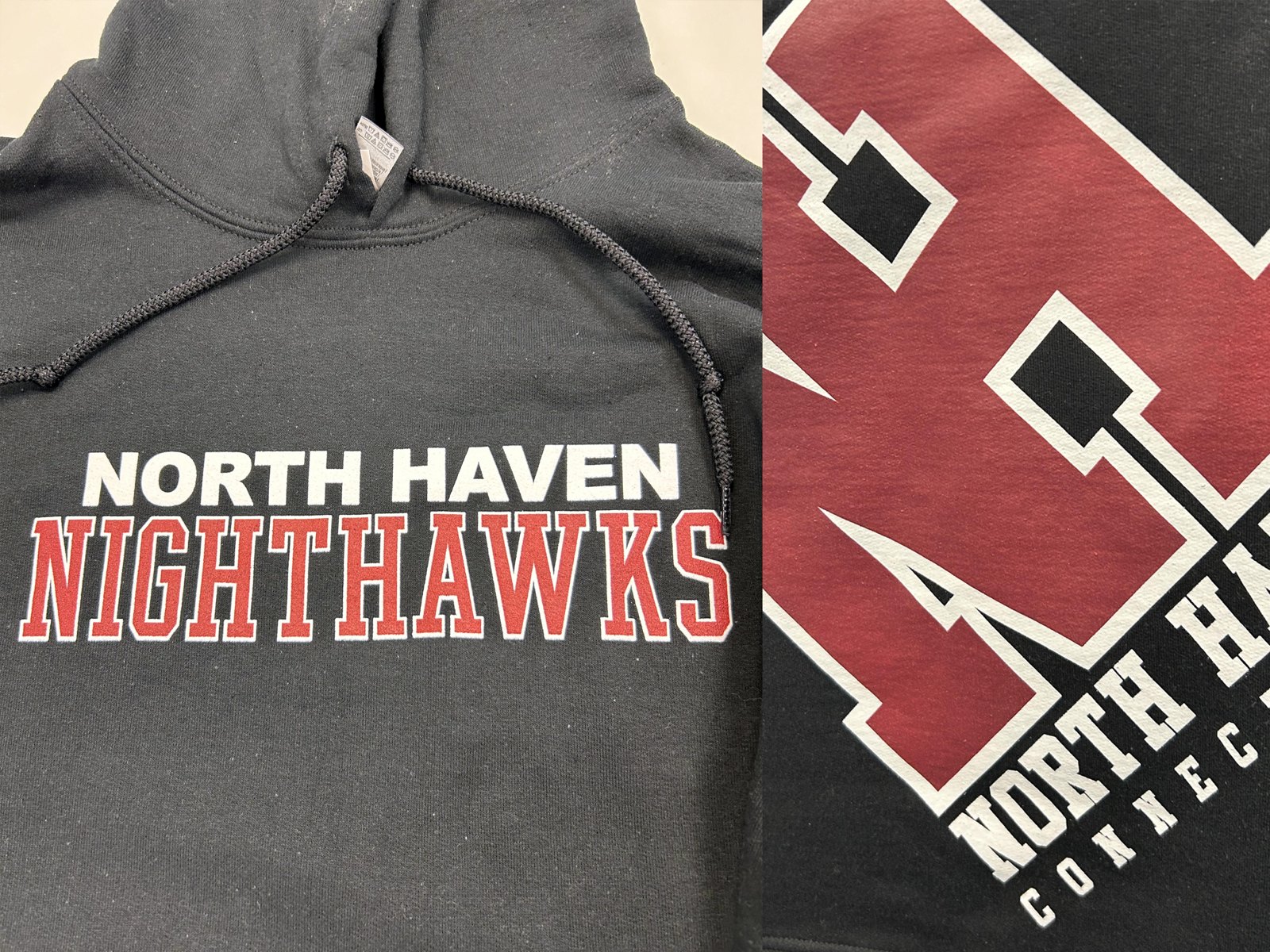 North Haven Nighthawks sweatshirts sold at North Haven Pharmacy