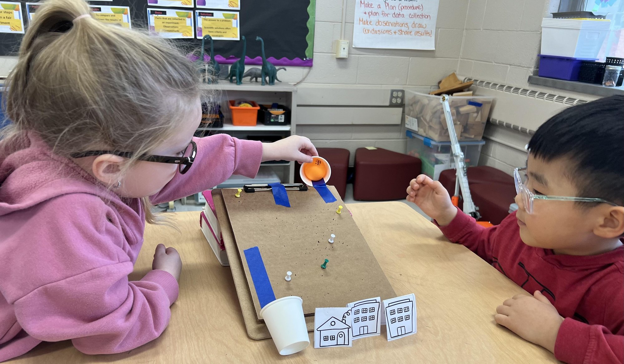Young students in a North Haven Public Schools classroom