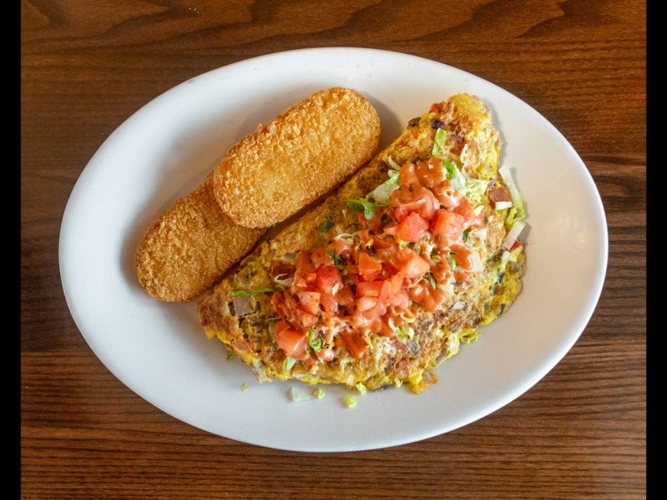 The Big Mac Omelet at State Street Cafe