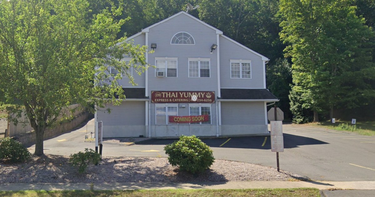 Thai Yummy Express & Catering sign on the building at 139 Middletown Ave. in North Haven